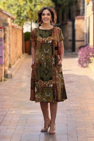 PATTERNED DRESS 188745