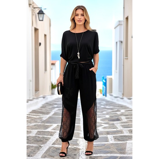 DANTEL DETAY ŞALVAR PANTOLON 188455