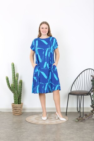 PATTERNED VISCOSE DRESS 188753