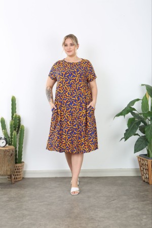 PATTERNED VISCOSE DRESS 188751