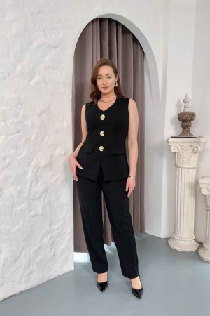 SİYAH TAKIM SCUBA KREP KUMAŞ 186127