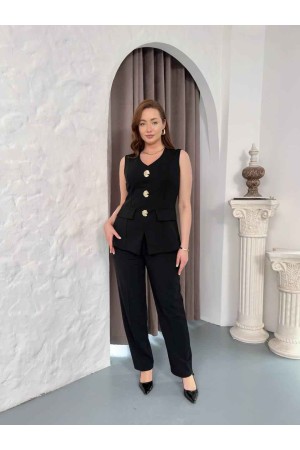 SİYAH TAKIM SCUBA KREP KUMAŞ 186127