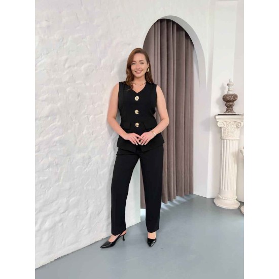 SİYAH TAKIM SCUBA KREP KUMAŞ 186127