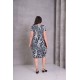 DESENLİ VİSKON ELBİSE 186140