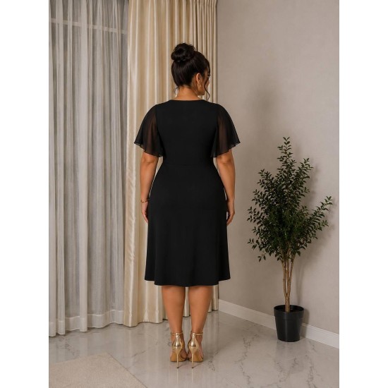 SCUBA KREP SIFON ELBISE 189359