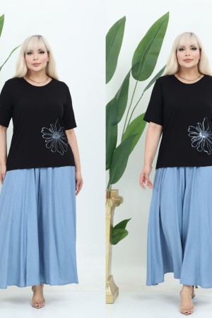 PLUS SIZE PANTS SET 190466