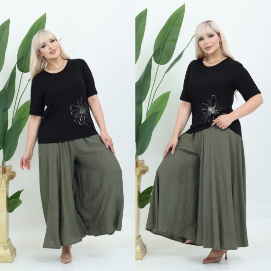 PLUS SIZE PANTS SET 190465