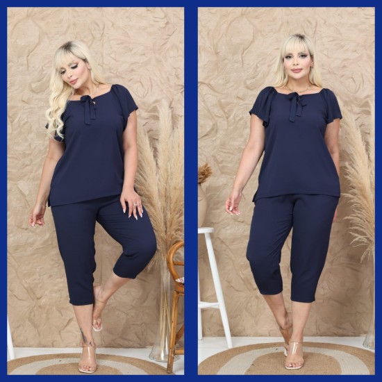 CREPE FABRIC CAPRI SET 190475