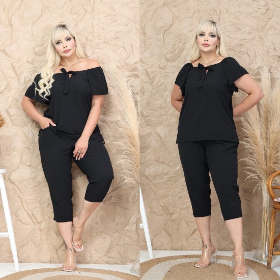 CREPE FABRIC CAPRI SET 190478