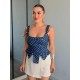 BAGCIKLI ASKILI KORSE BLUZ 190965