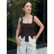 BAGCIKLI ASKILI KORSE BLUZ 190974