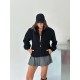 3 IPLIK SARDONLU OVERSIZE KALIP FERMUARLI SWEAT 191298
