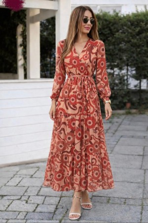 DESENLI ELBISE 188693