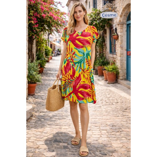 VISCOSE FABRIC DRESS 188477