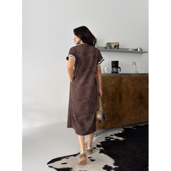 BATIK KUMAS SERITLI ELBISE 190383