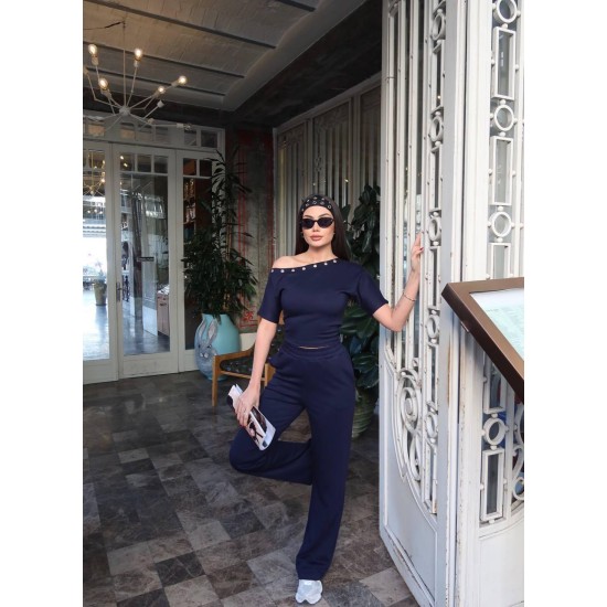 OYSHO FABRIC EYELET DETAIL SET 188622