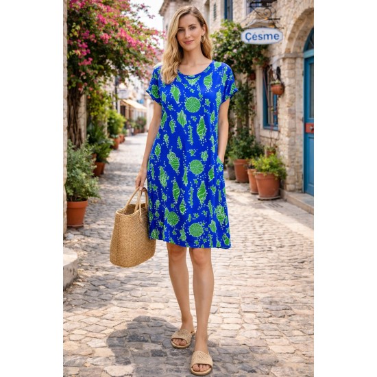 VISCOSE FABRIC DRESS 188476