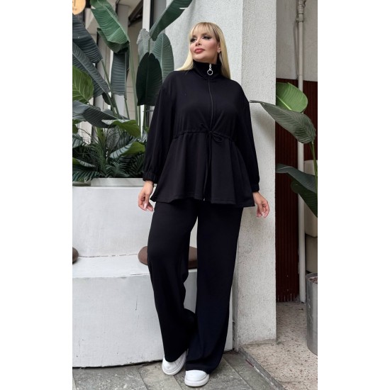 GATHERED WAIST DRAWSTRING STRETCH OYSHO FABRIC SET 192106