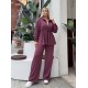 GATHERED WAIST DRAWSTRING STRETCH OYSHO FABRIC SET 192107