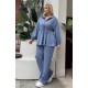 GATHERED WAIST DRAWSTRING STRETCH OYSHO FABRIC SET 192108