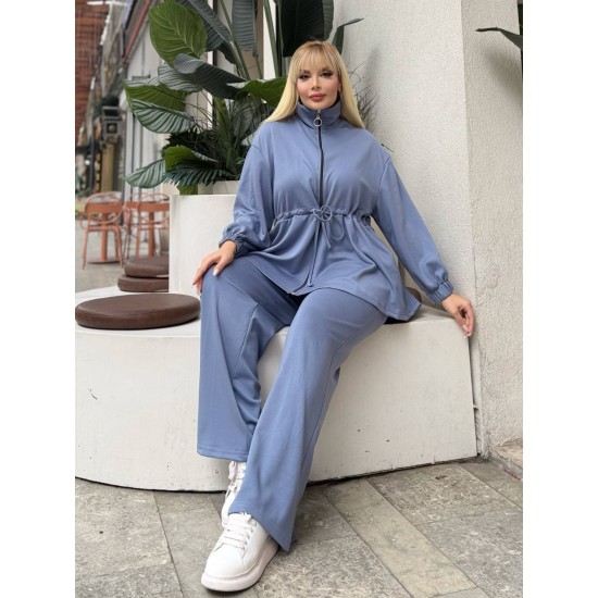 GATHERED WAIST DRAWSTRING STRETCH OYSHO FABRIC SET 192108