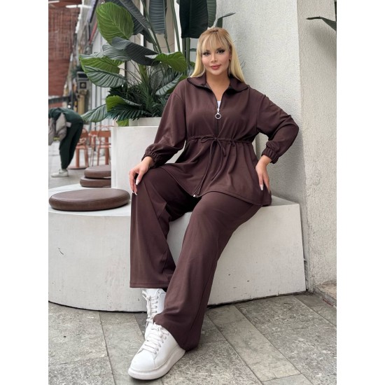 GATHERED WAIST DRAWSTRING STRETCH OYSHO FABRIC SET 192109