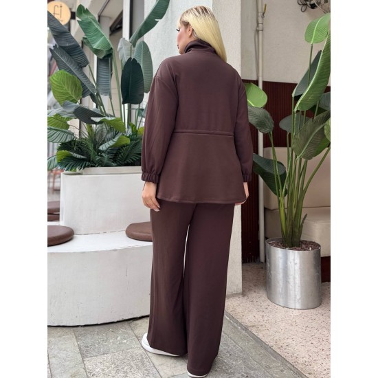 GATHERED WAIST DRAWSTRING STRETCH OYSHO FABRIC SET 192109
