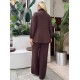 GATHERED WAIST DRAWSTRING STRETCH OYSHO FABRIC SET 192109