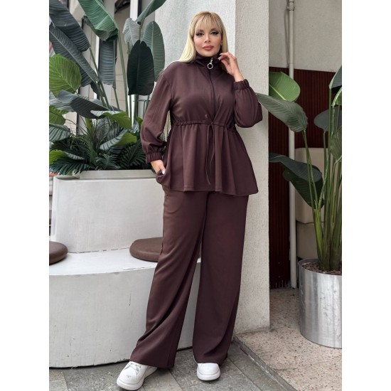 GATHERED WAIST DRAWSTRING STRETCH OYSHO FABRIC SET 192109