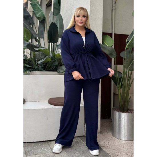 GATHERED WAIST DRAWSTRING STRETCH OYSHO FABRIC SET 192110