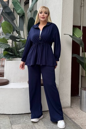GATHERED WAIST DRAWSTRING STRETCH OYSHO FABRIC SET 192110