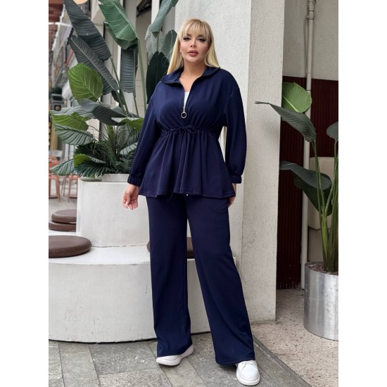 GATHERED WAIST DRAWSTRING STRETCH OYSHO FABRIC SET 192110