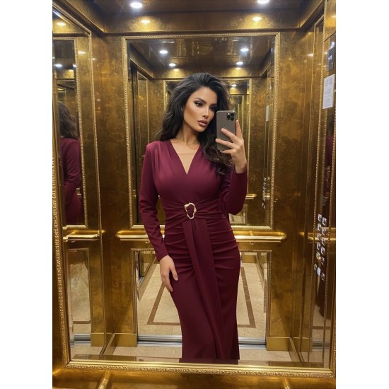 TRANSPARAN TÜL DETAY ELBİSE 188231