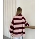 CIZGILI SALLI OVERSIZE TRIKO HIRKA 192081