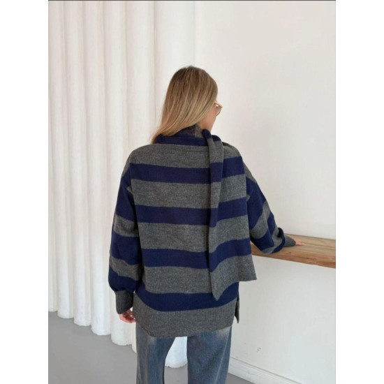 CIZGILI SALLI OVERSIZE TRIKO HIRKA 192083