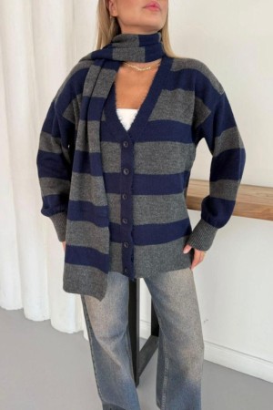 CIZGILI SALLI OVERSIZE TRIKO HIRKA 192083