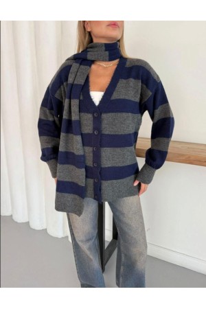 CIZGILI SALLI OVERSIZE TRIKO HIRKA 192083