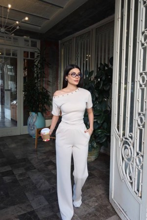 OYSHO FABRIC EYELET DETAIL SET 188621