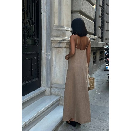 KETEN LOOK KUMAS ELBISE 188891