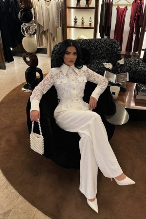 DANTEL GÖMLEKLI 3 PARÇA TAKIM 188181