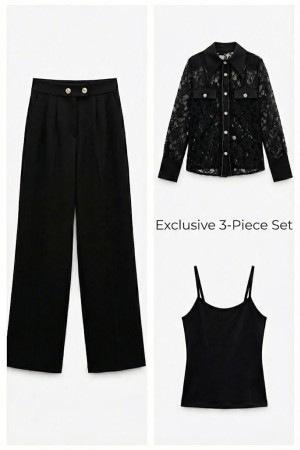 DANTEL GÖMLEKLI 3 PARÇA TAKIM 188182