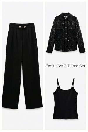 DANTEL GÖMLEKLI 3 PARÇA TAKIM 188182