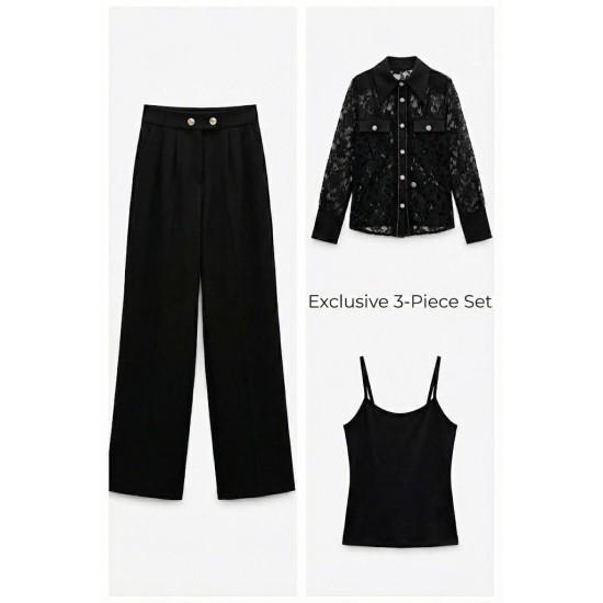 DANTEL GÖMLEKLI 3 PARÇA TAKIM 188182