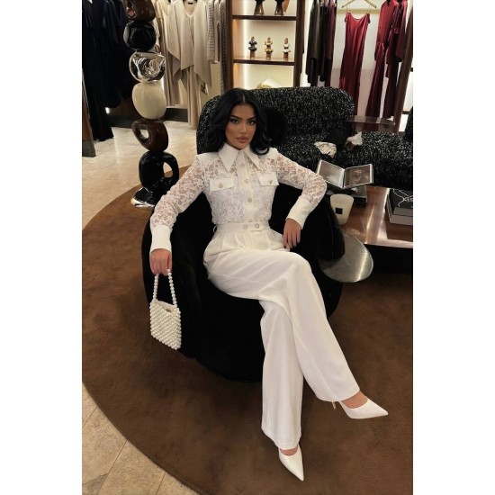 DANTEL GÖMLEKLI 3 PARÇA TAKIM 188181