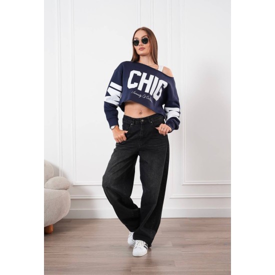ASIMETRIK YAKA SWEATSHIRT 191254