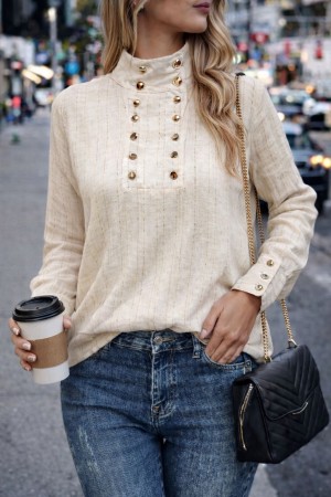 BUTTON DETAIL BLOUSE 188579