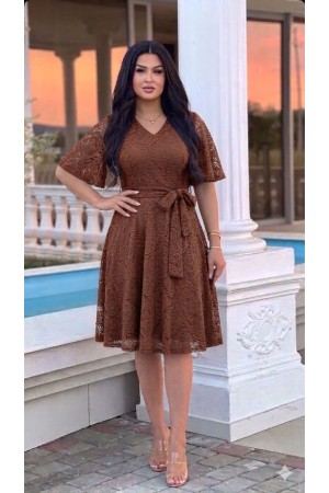 DANTEL DETAY ELBISE 189575