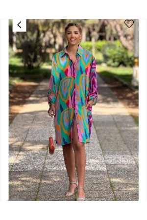 DESENLI ELBISE 188735