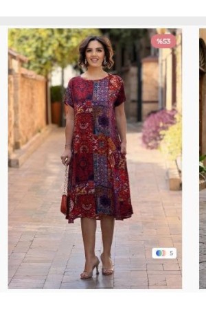 DESENLI ELBISE 188744