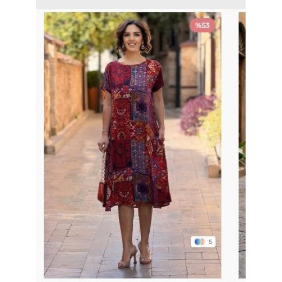 PATTERNED DRESS 188744